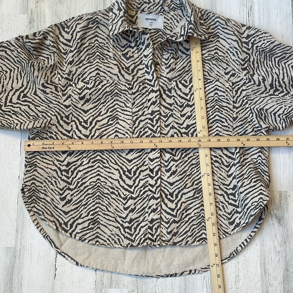 One Teaspoon Shacket Jacket Size XS Animal Print - Picture 11 of 13